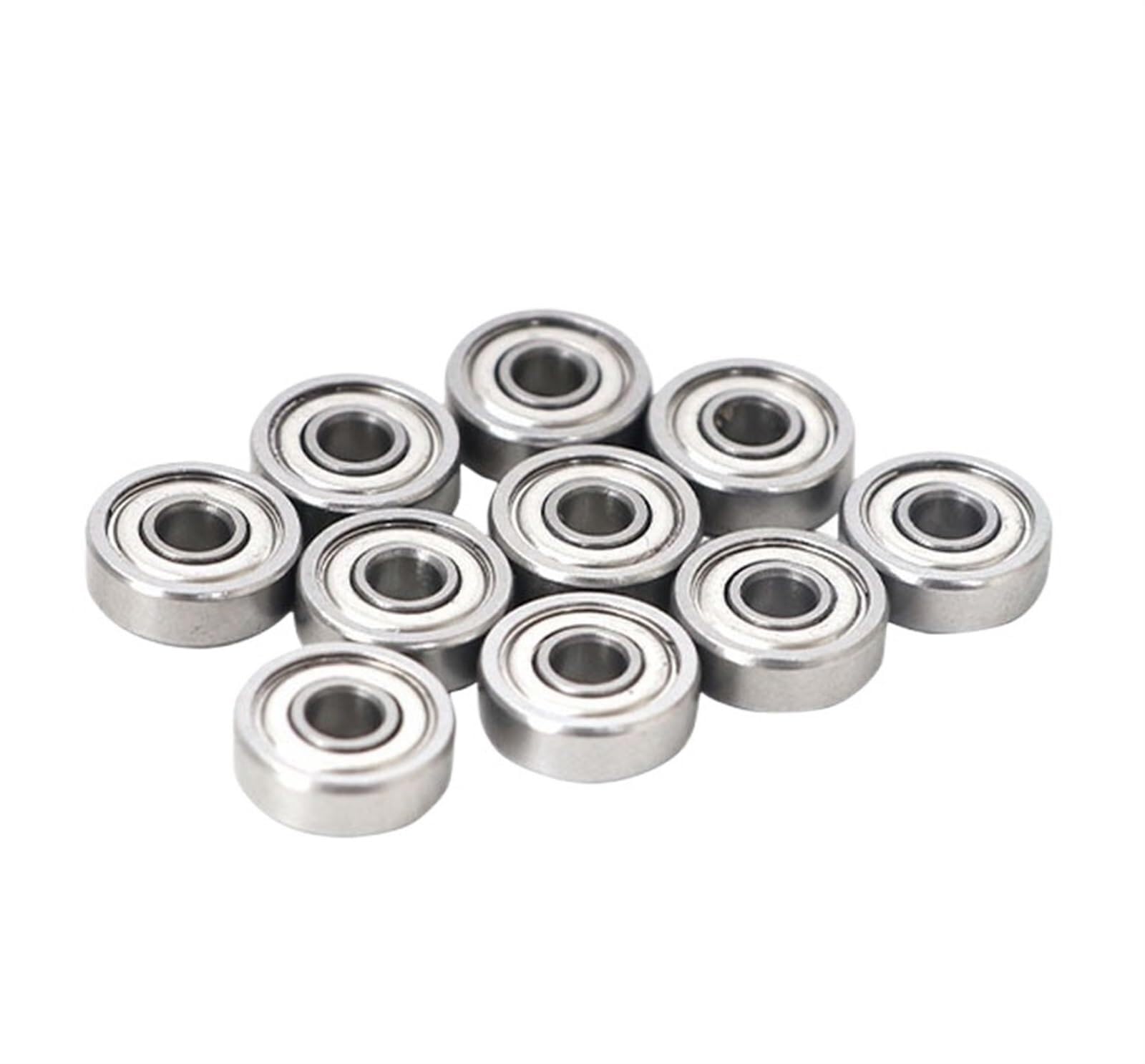 Bouclier de joint bimétallique Micro roulement à gorge profonde 5 pièces R2ZZ 3.175x9.525x3.967mm ABEC-5 roulements billes une rangée(R8zz)