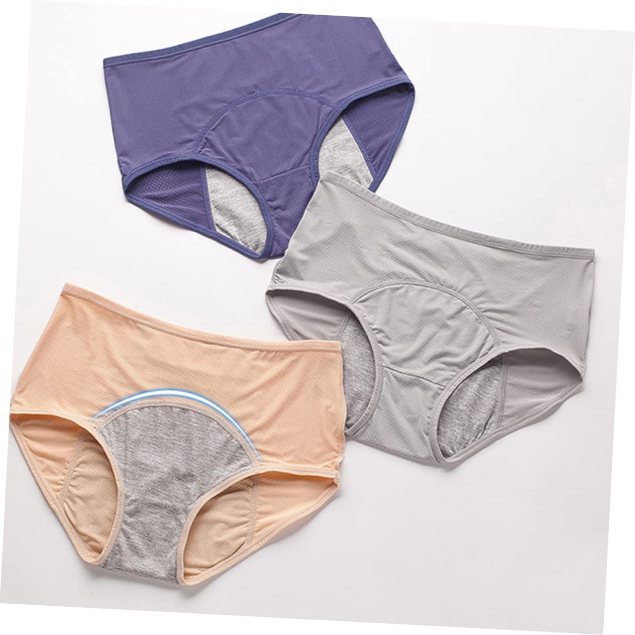 Holibanna 4piezas Bragas Menstruales para Mujer Ropa Interior Sanitaria Antifugas Bragas de Menstruación por Cómodas para Uso Diario