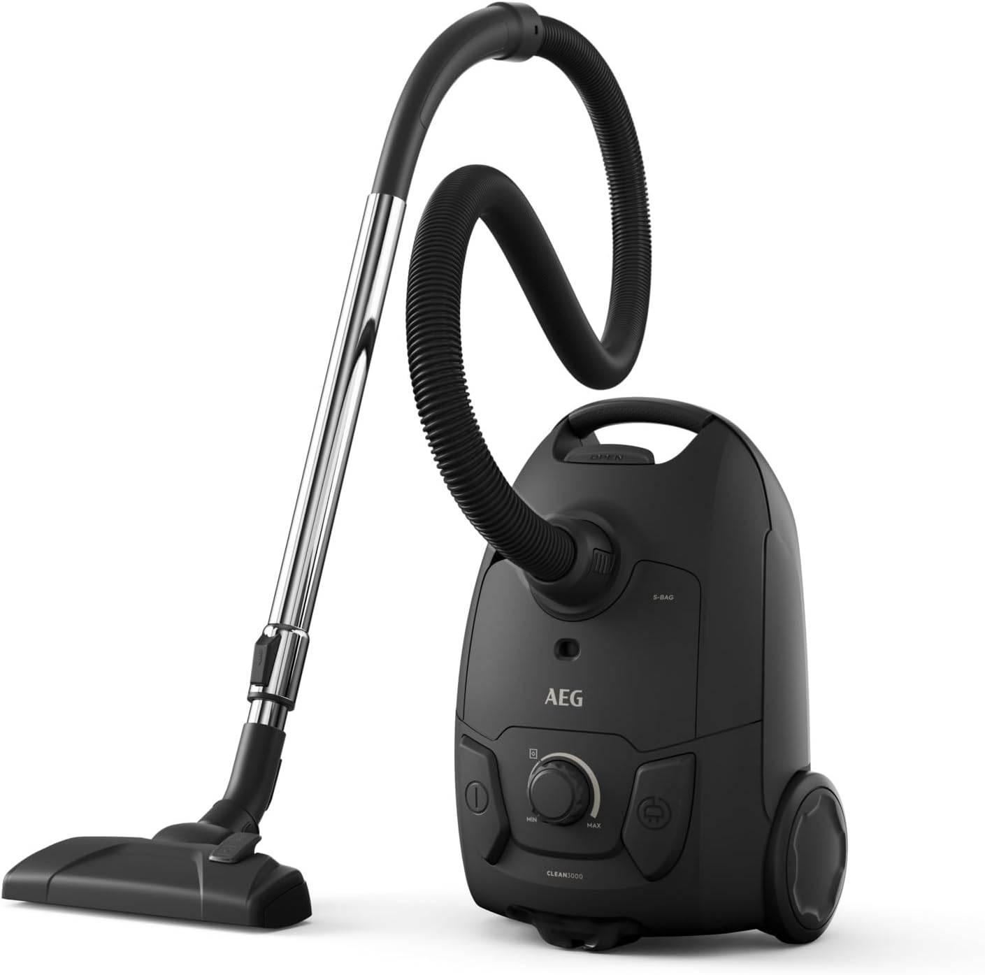 AEG Aspiradora de Trineo con Bolsa AB31C1GG, Multisuperficie, Compacta, Filtro HEPA Lavable, 750W, Depósito 3L, Radio 7.5m, Bajo Ruido 78dB, Cepillo DustPro, 2 Accesorios, Diseño Sostenible