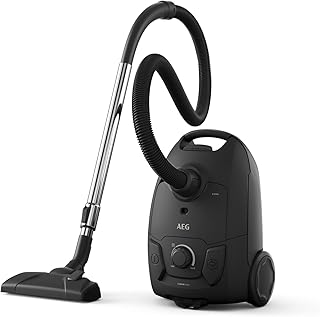 AEG Aspiradora de Trineo con Bolsa AB31C1GG, Multisuperficie, Compacta, Filtro HEPA Lavable, 750W, Depósito 3L, Radio 7.5m, Bajo Ruido 78dB, Cepillo DustPro, 2 Accesorios, Diseño Sostenible