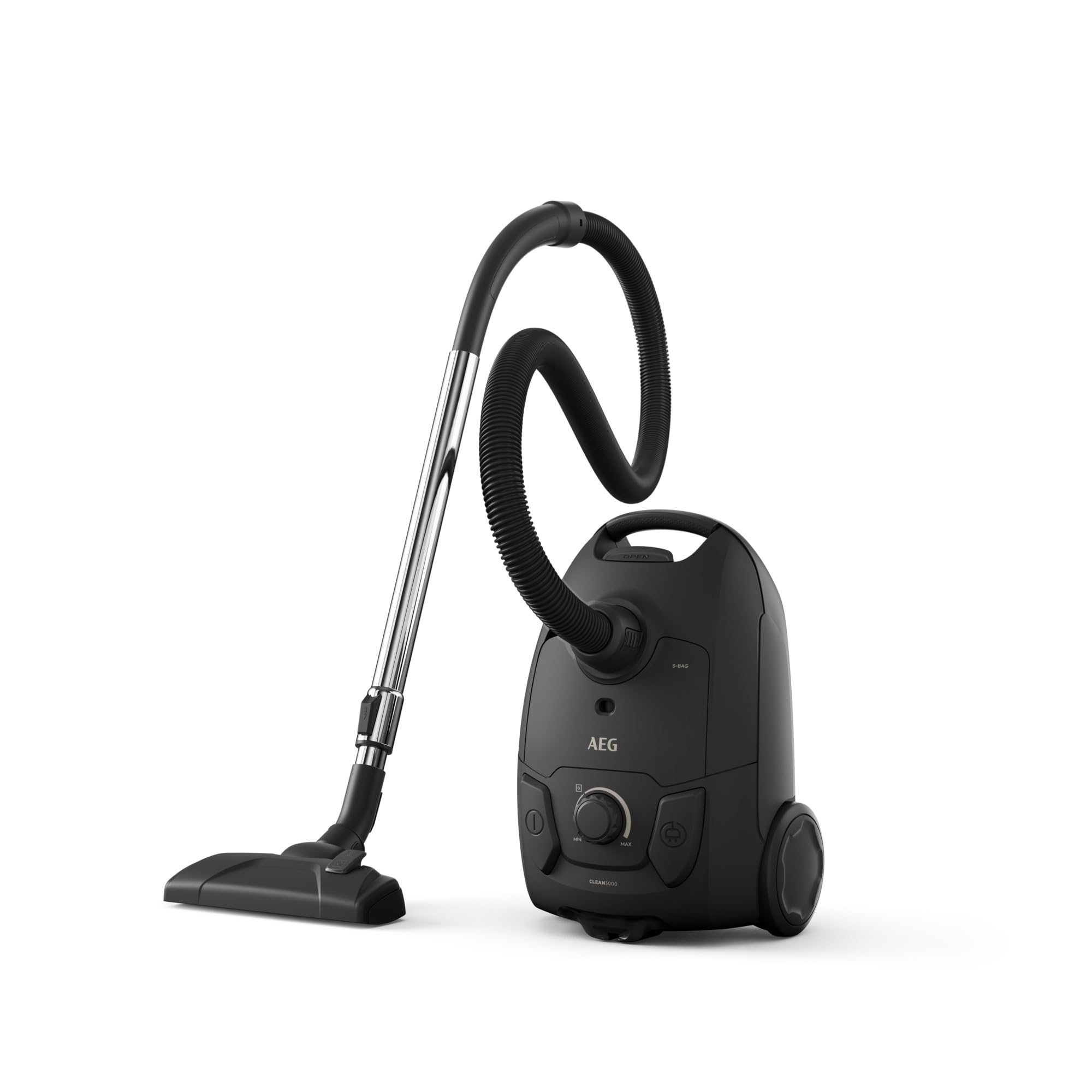 AEG Aspiradora de Trineo con Bolsa AB31C1GG, Multisuperficie, Compacta, Filtro HEPA Lavable, 750W, Depósito 3L, Radio 7.5m, Bajo Ruido 78dB, Cepillo DustPro, 2 Accesorios, Diseño Sostenible