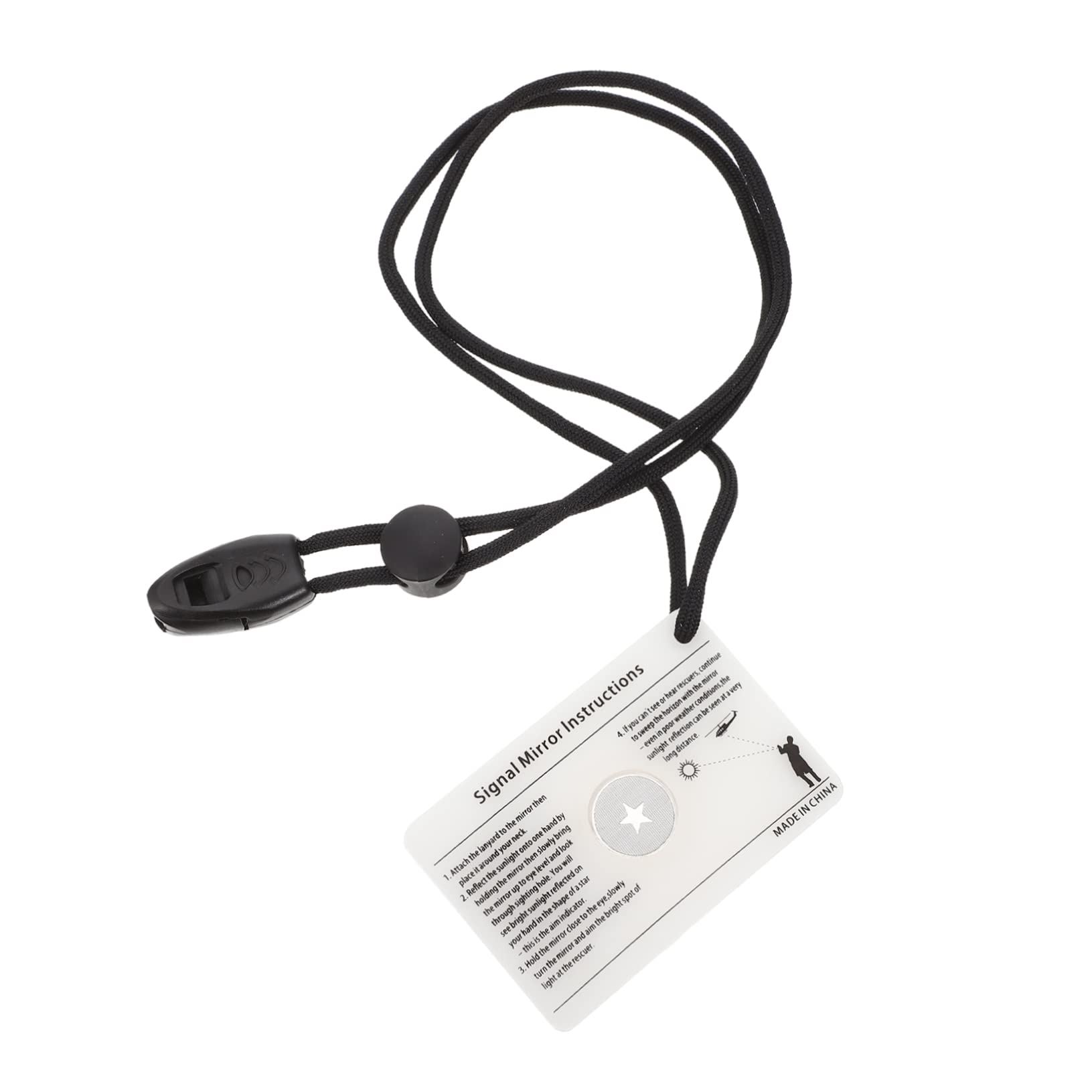 Miroir de Signalisation pour Survie Extérieur Accessoire Portable pour Randonnée et Camping avec de et Effet Réfléchissant