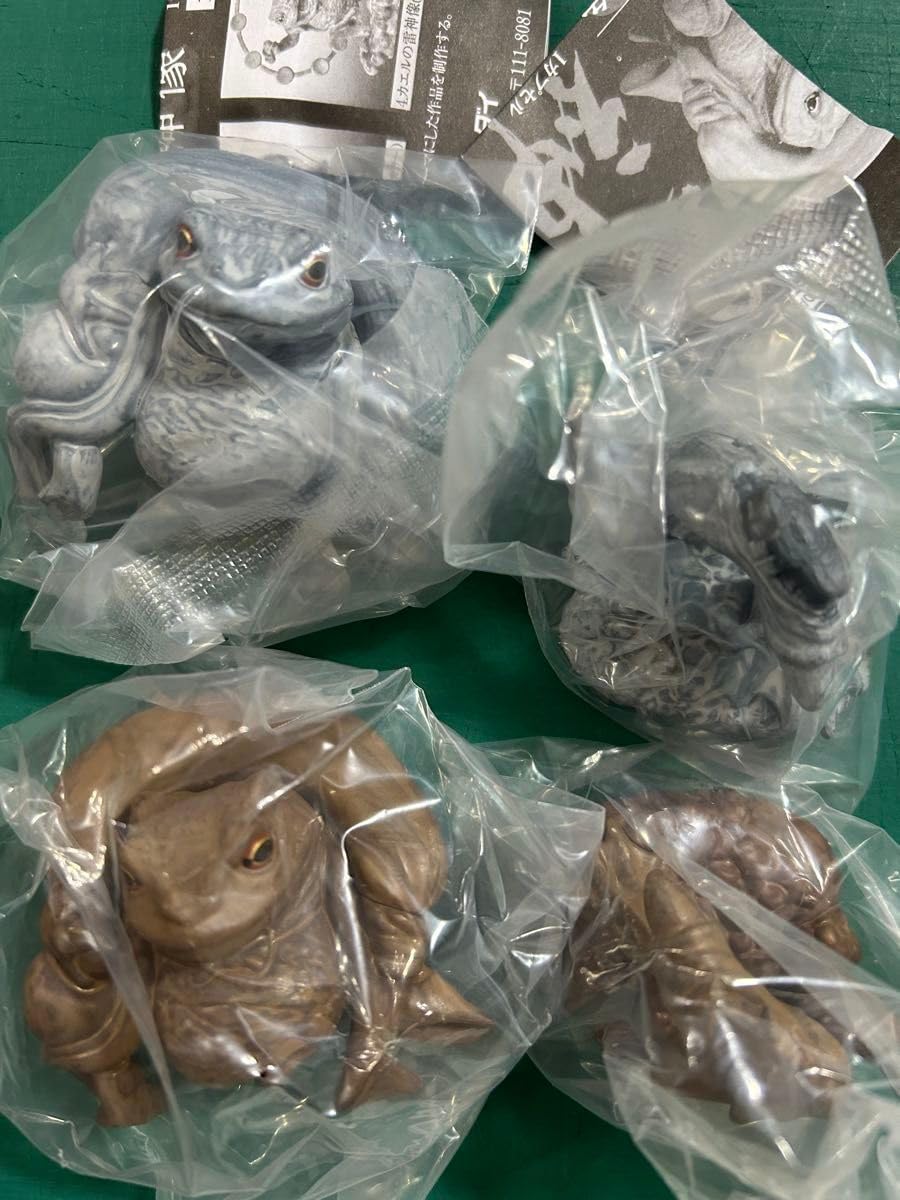 風神雷神像(アメフクラガエルver.) カエル フィギュア ガレージキット