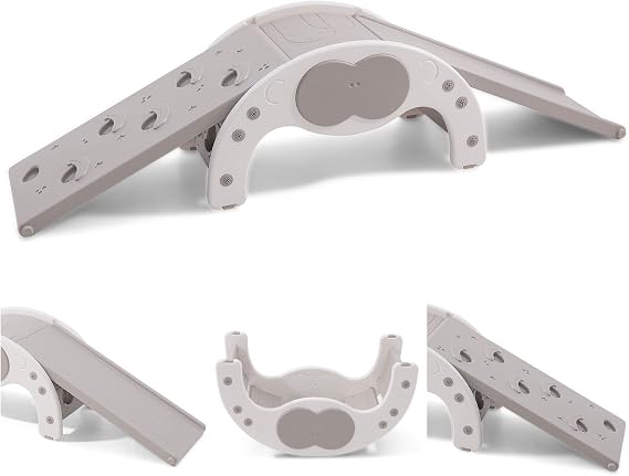 Yosamy Mini Aire de Motricité 3-en-1 avec Rampe Réversible et Toboggan Bébé