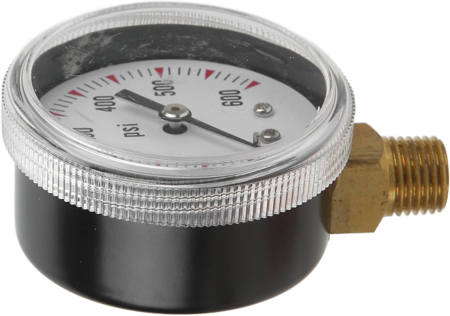 Industrial Pressure Gauge, Radial Pressure Gauge Easy Assembly High Accuracy Corrosion Resistant Clear Scales for Swimming Pools for Spas for Aquariums