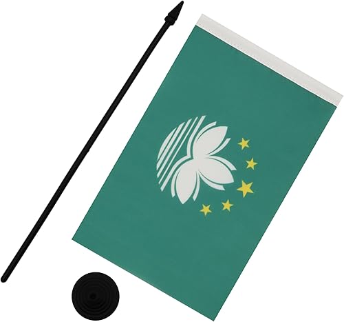 Miniatura 256 de Bandera de la bandera del Líbano de AZ, 3.9 x 5.9 in, bandera de escritorio libanesa, 5.9 x 3.9 in, barra y base de plástico negro