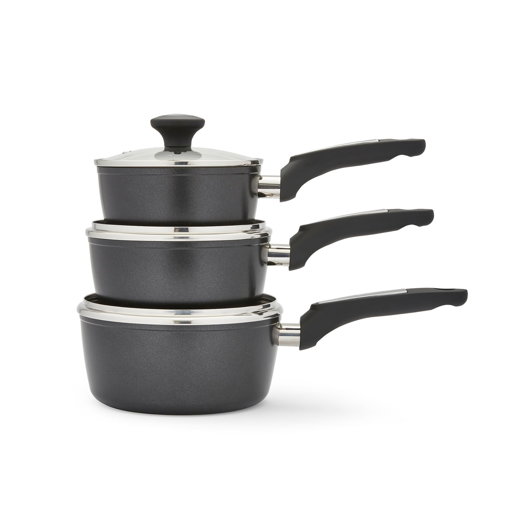 Morphy Richards 3Pc Forged Aluminium Pan Set Graphite