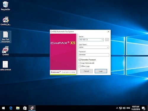 Miniatura 3 de CimFAX C5 Fax de PCMóvil a Fax Fax2Email 20 Usuarios Servidor de fax Solución de fax automática Fax a través de línea fija