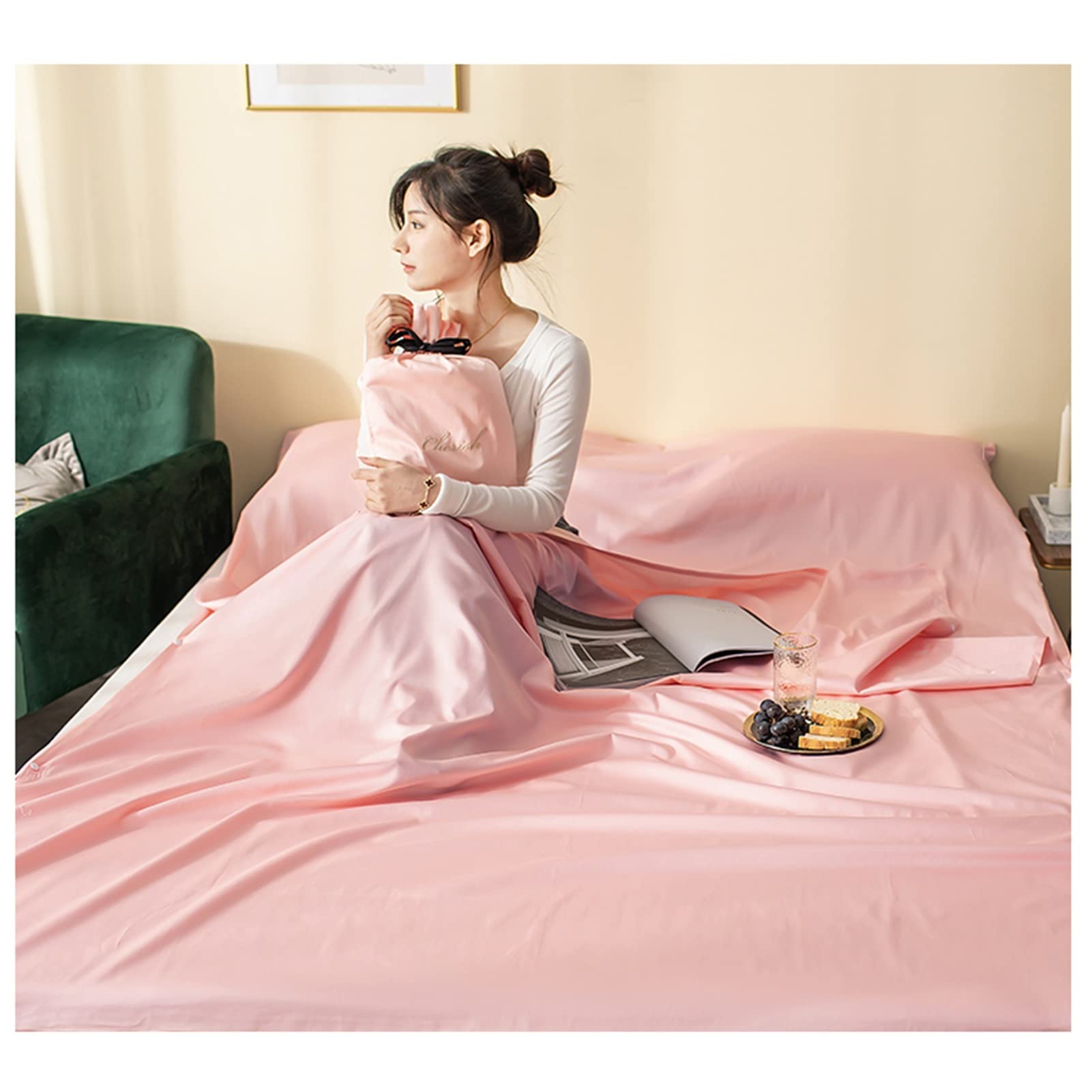Sábanas para Sacos de Dormir Saco De Dormir Portátil para Adultos Al Aire Libre, Forro De Saco De Dormir Cómodo Y Limpio para Ropa De Cama De Hotel De Viaje De Campamento, Durante Cuatro Estaciones