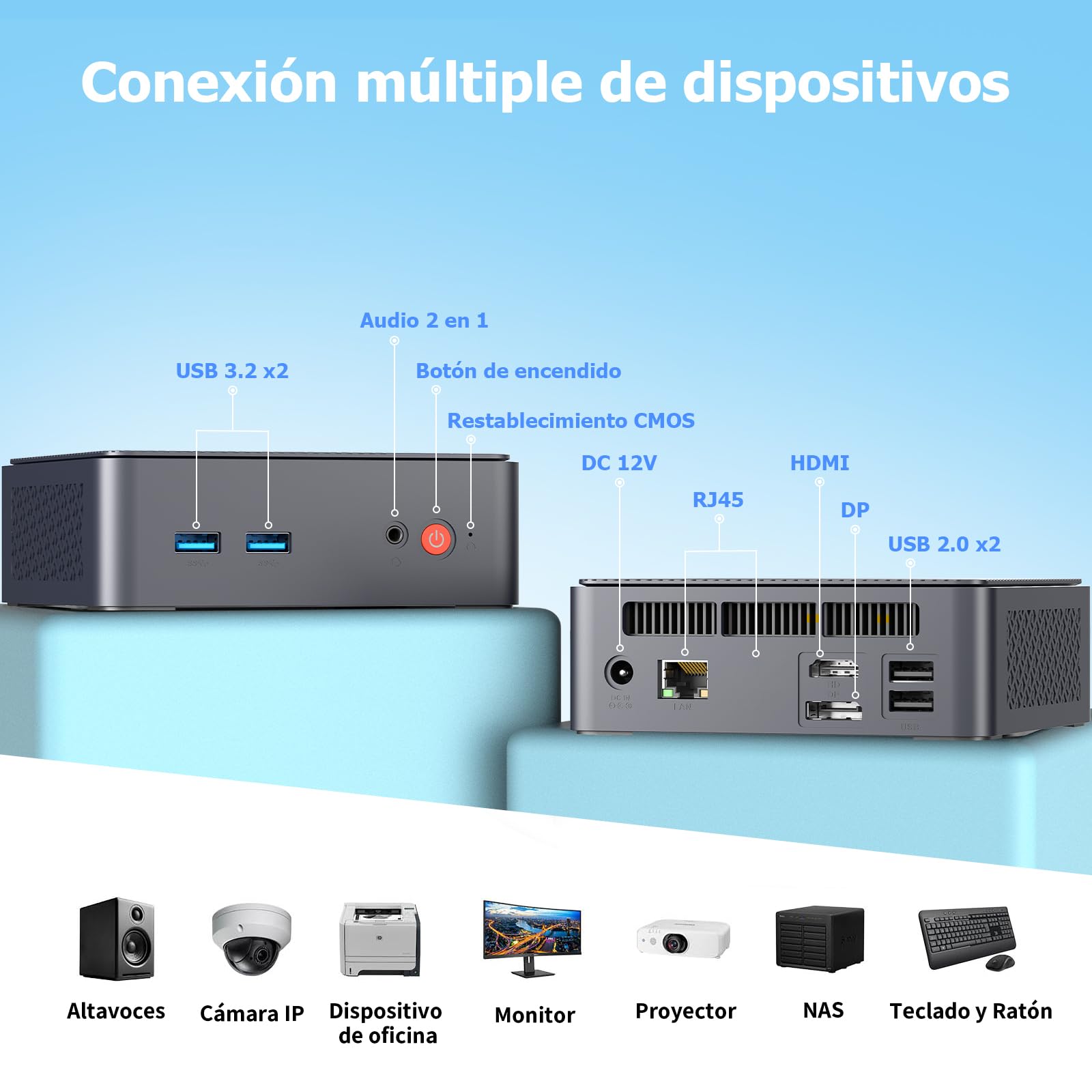 AWOW Mini PC Wi-11 Pro Gen12 N100 Quad Core 3.40GHz, 16GB DDR4
