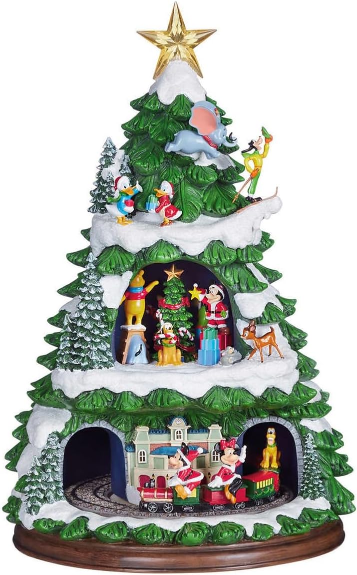 Disney Animated Christmas Tree 17" Inch with 8 Holiday Songs