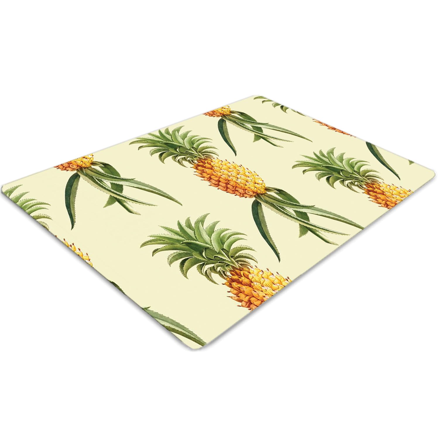 Tappeto per Sedia 120x90 cm Facile da Pulire per Ufficio a Casa Protezione di Pavimenti PVC Vinile Rettangolare Impermeabile Antiscivolo Resistente ai Danni - foglie di banano