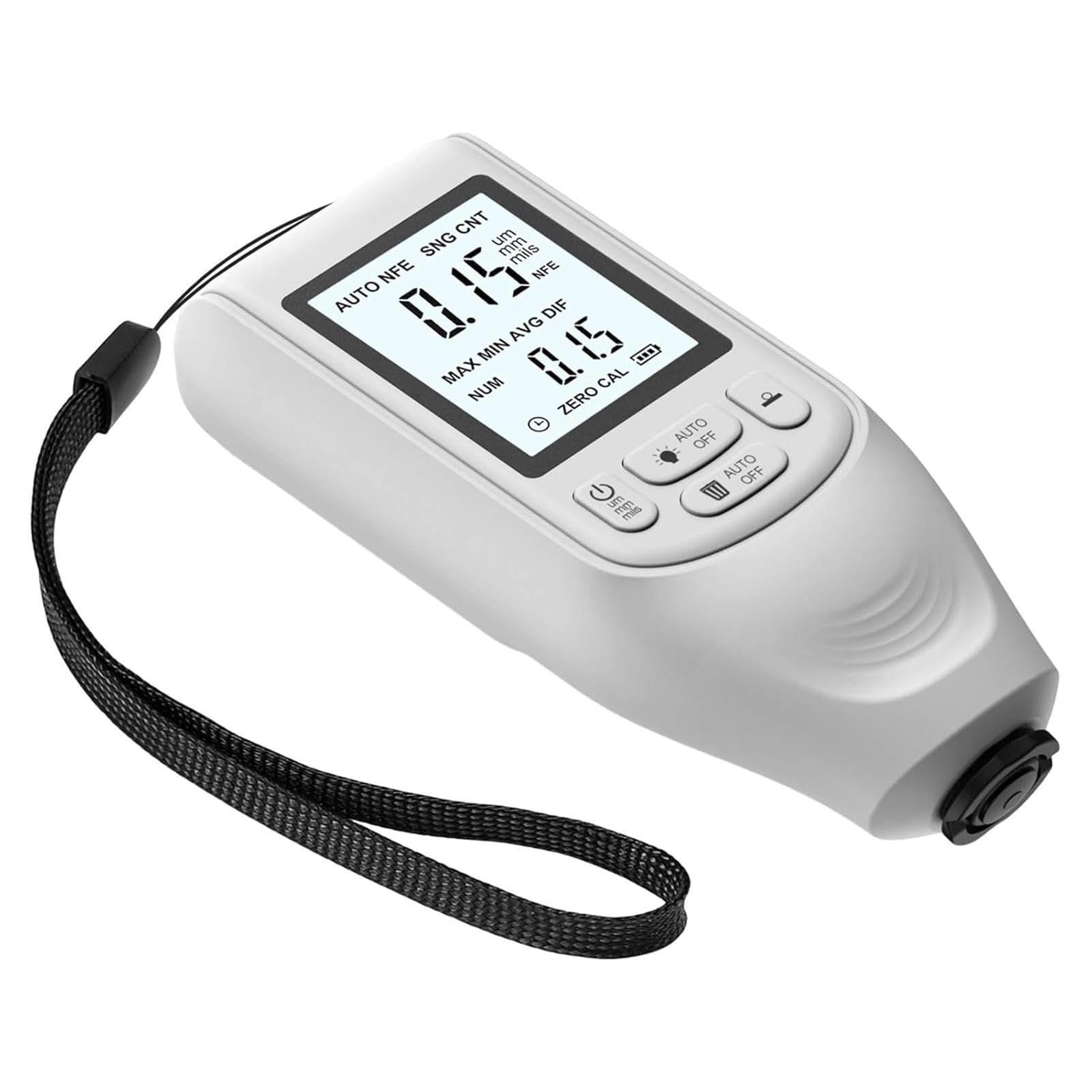 Misuratore Di Spessore Della Vernice, Tester Digitale Per Vernice Misuratore Di Spessore Della Vernice Per Autoveicoli, Campo Di Misurazione 0-2000UM E Calibrazione Zero E Calibrazione Multipunto