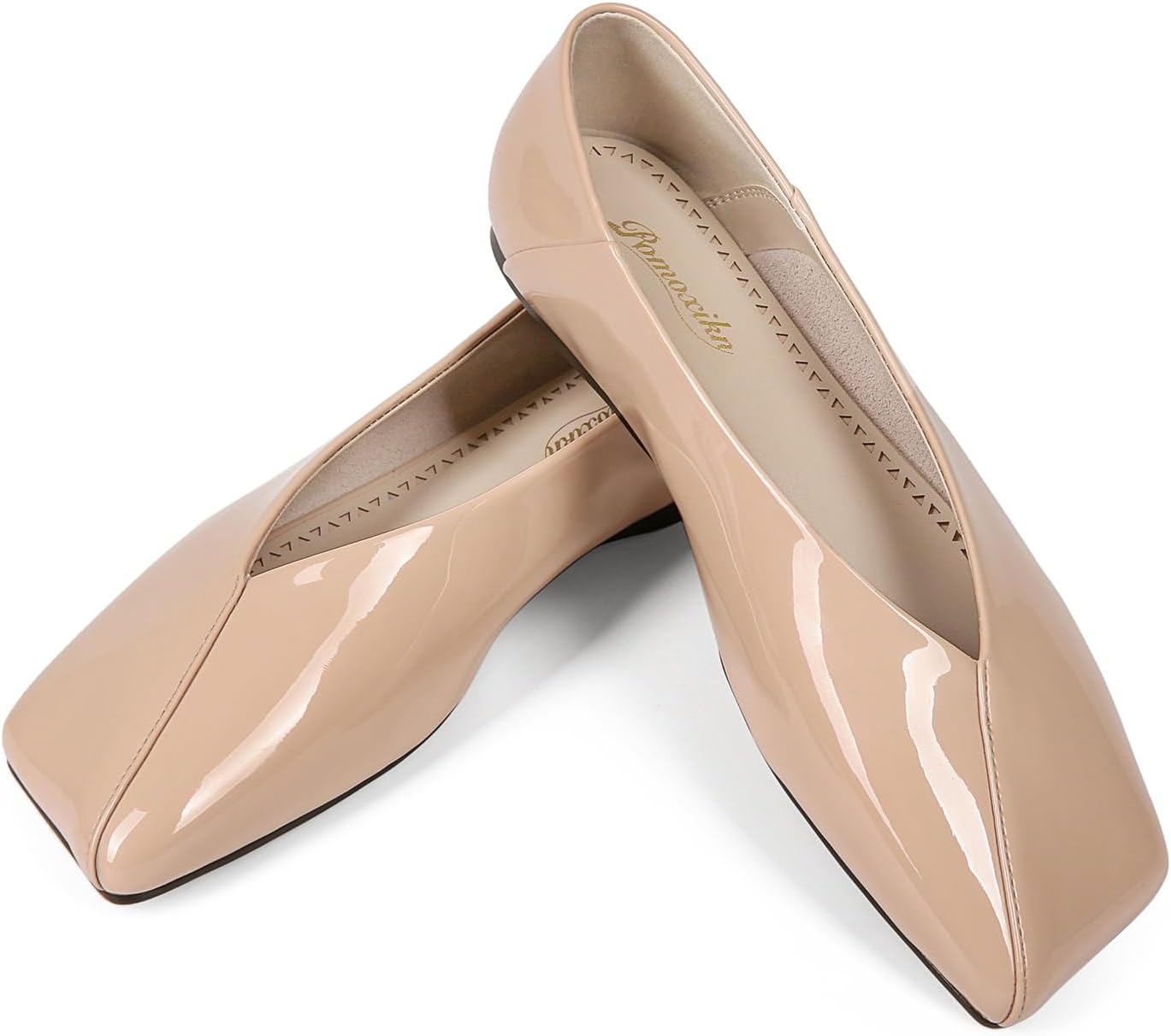 Womens Ballet Flats Square Toe Ballet Flats Shoes for Women Dress Shoes Loafers Comfortable Dressy - Image 2