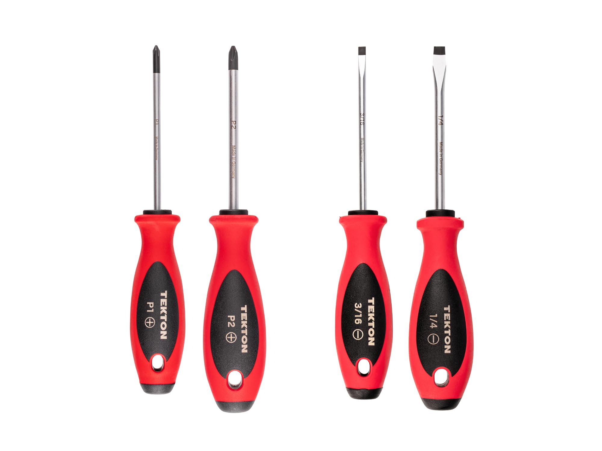 TEKTON Phillips and Slotted Screwdriver Set, 4-Piece | DWZ90002
