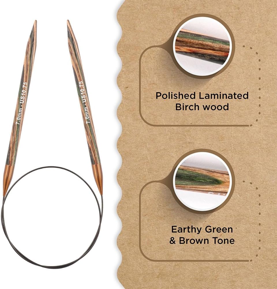 Knitter’s Pride Terra Fixed Circular Needles 24"" (60cm) – US Size 10.75 (7mm)