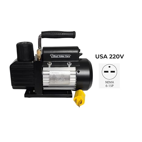 BVV 3CFM Single Stage Vacuum Pump-110v