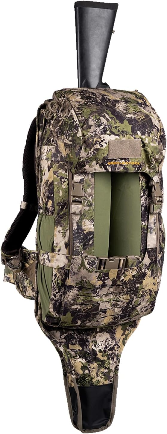 Eberlestock Just One Pack Hunting Pack - Lightweight and Versatile Day Pack for Backcountry Adventures - Built-In Rifle Scabbard - Expandable to 6500 c.i. - Military Green