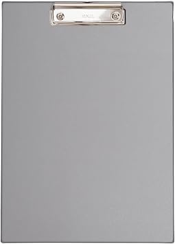 MAUL 2335295 A4 Portrait Clipboard with Foil Cover - Silver