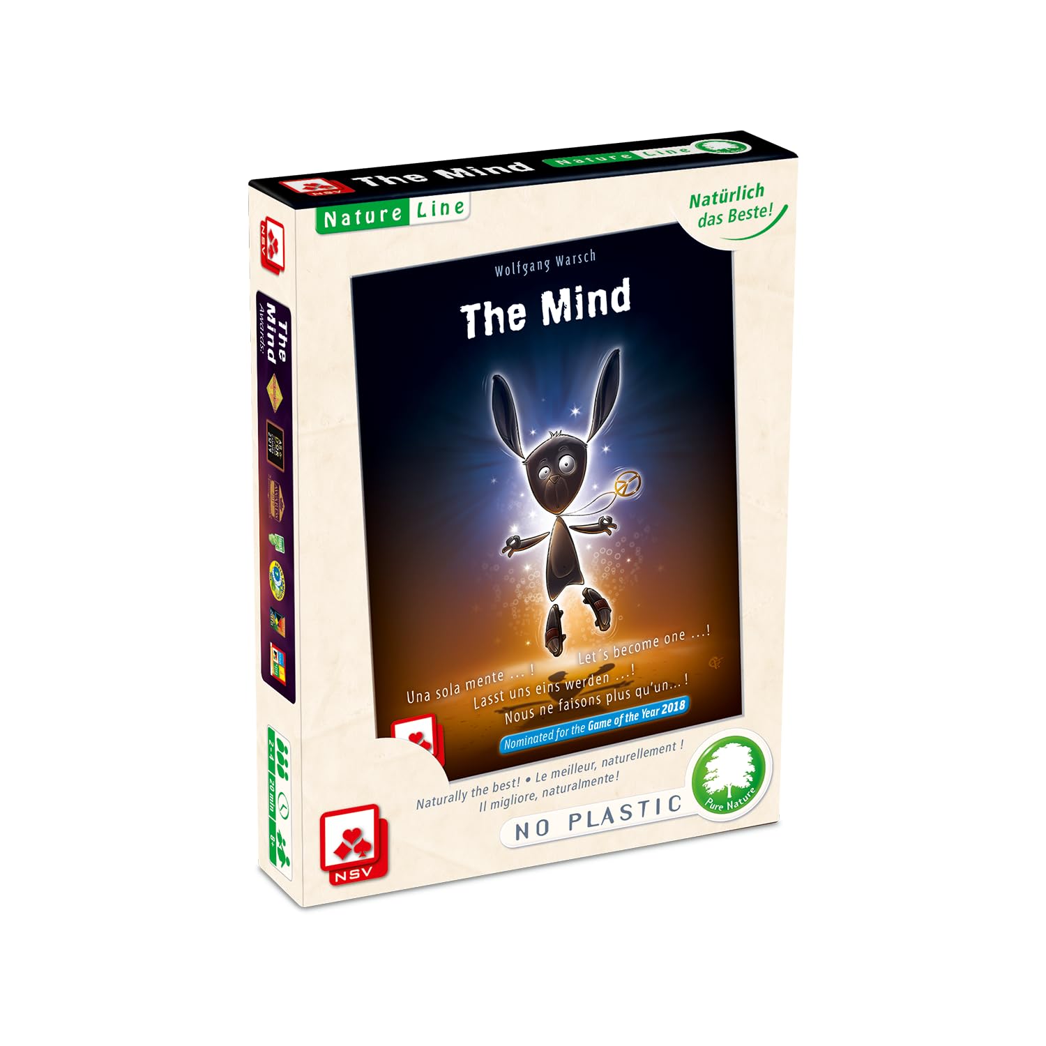 NSV - 5305 - The Mind - Natureline - Plastic-Free & Sustainable Card Game - Nominated for Game of The Year 2018