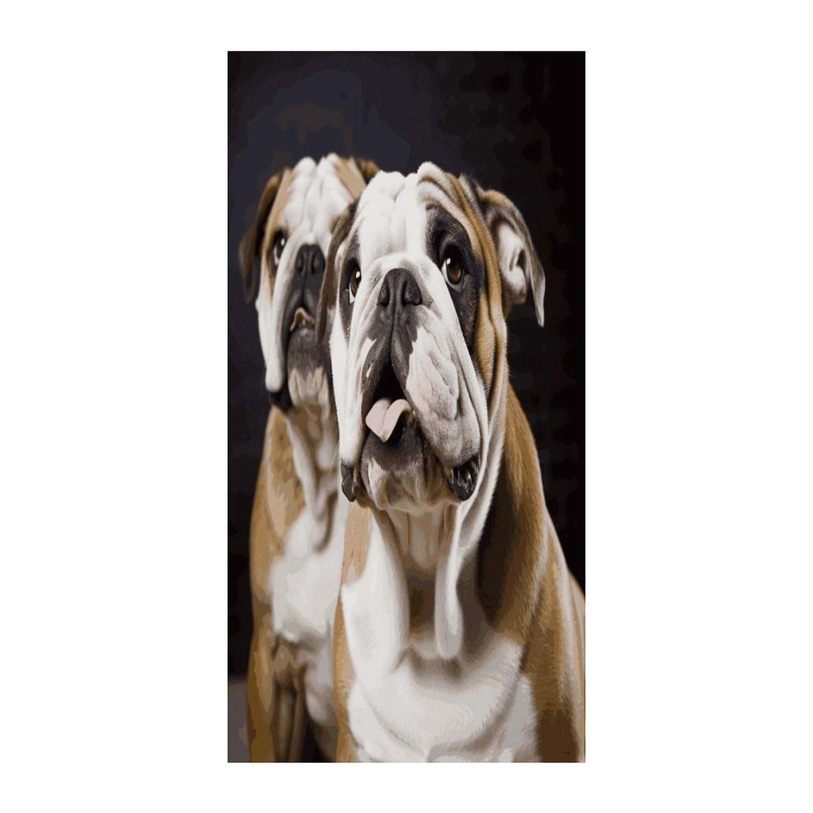 Fekiloot Style Funny English Dog Door Curtain Room Divider Curtains