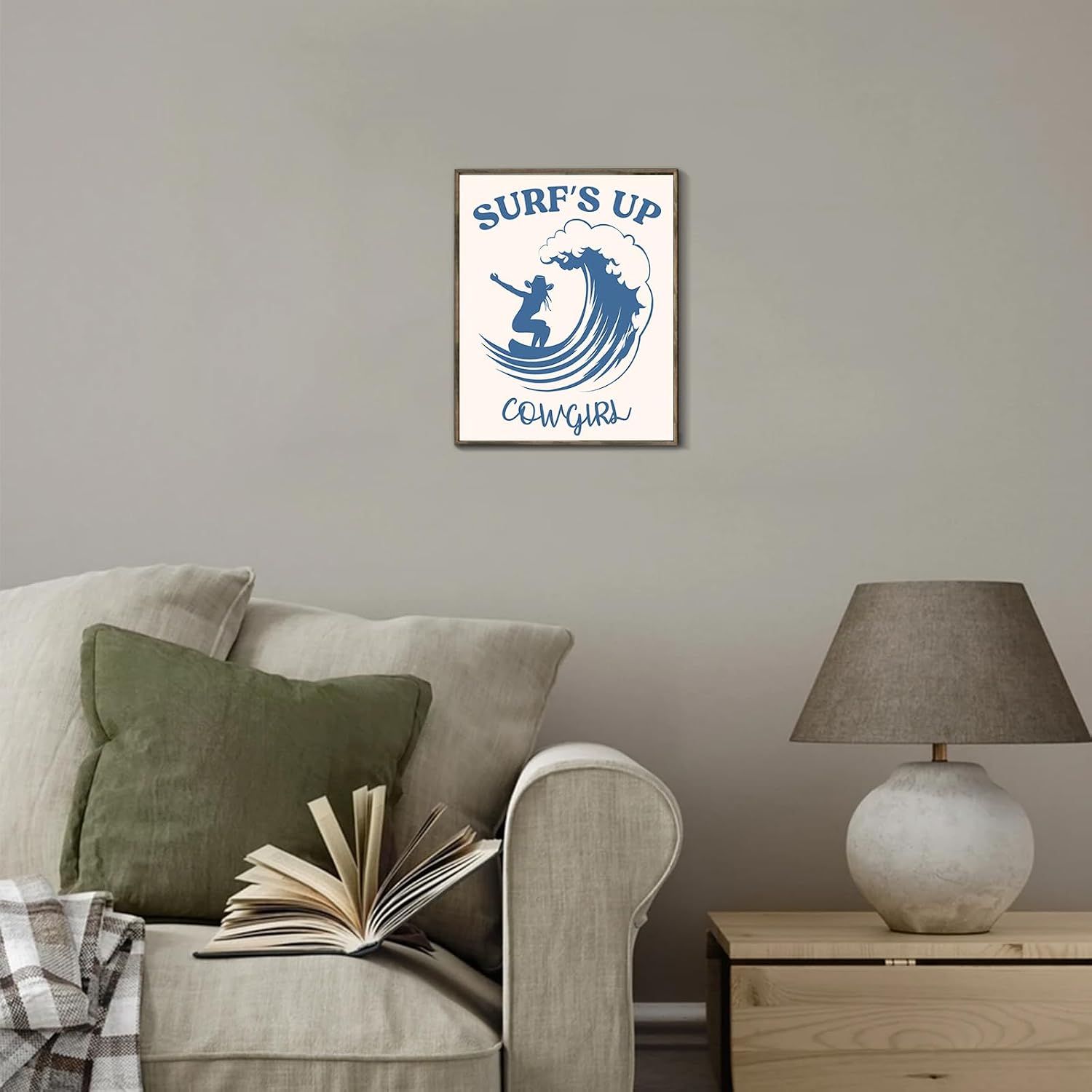 XOCUUI Coastal Cowgirl Wall Art,Coquette Blue Cowgirl Boots Posters，Blue Beachy Cowgirl Room Decor,Preppy Aesthetic Pictures Prints for Teen Girl Dorm Apartment Decoration 8x10 (Unframed) image 4