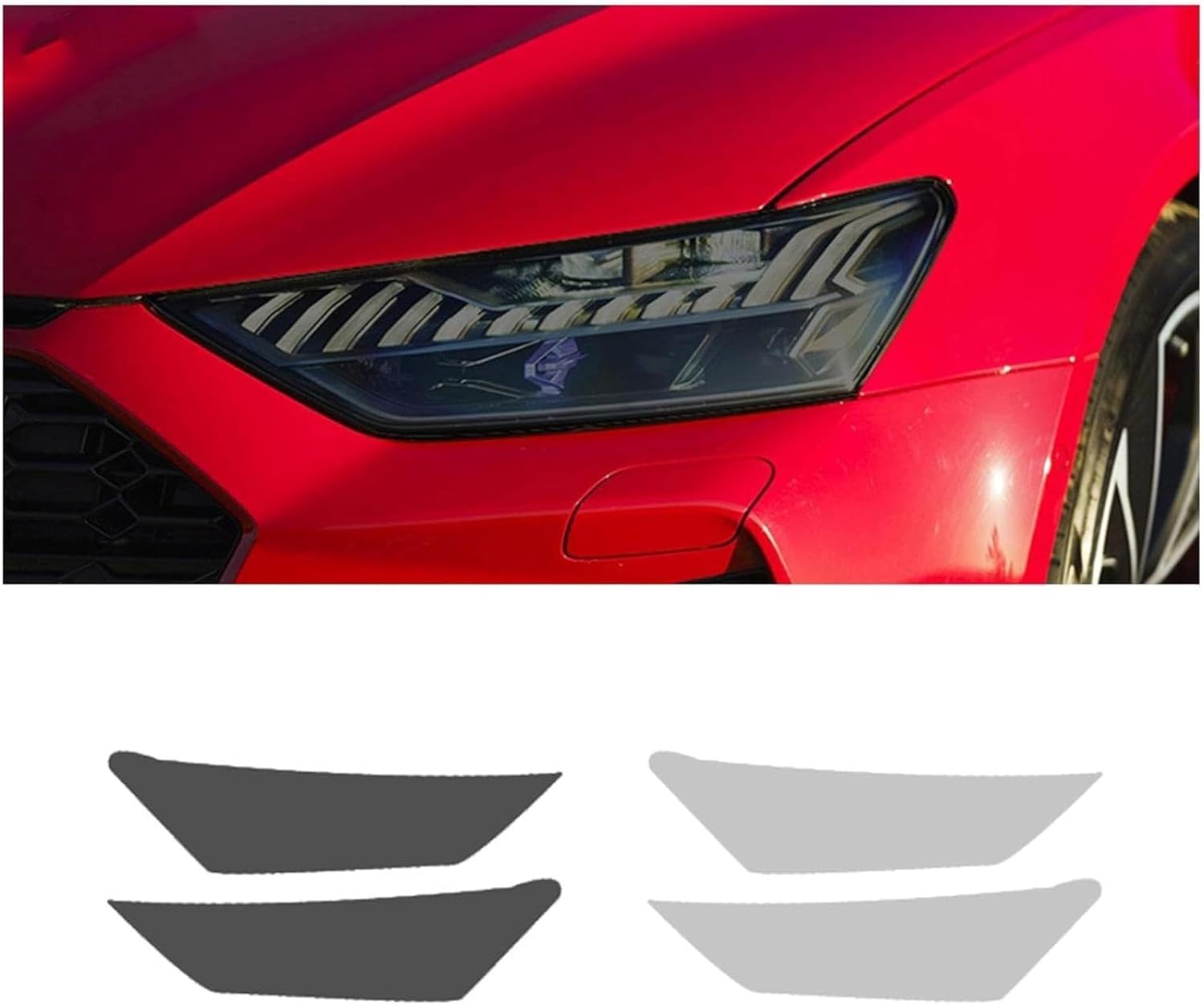 SamLng Car Front Light Film for RS7 2020 2021 Headlight Protection Sticker Car Front Headlamp Protection Film car Lights Film Headlight Anti-Scratch Non-Yellowing Protective Film
