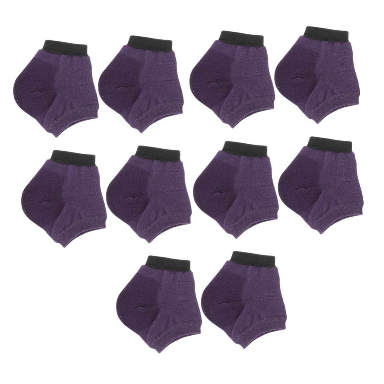 Ipetboom 5 Pairs of Moisturizing Heel Socks Cracked Heel Treatment Heel Bandages Heel Sleeves Dry Comfortable Natural Moisturizing Reusable Smooth and Nourishing