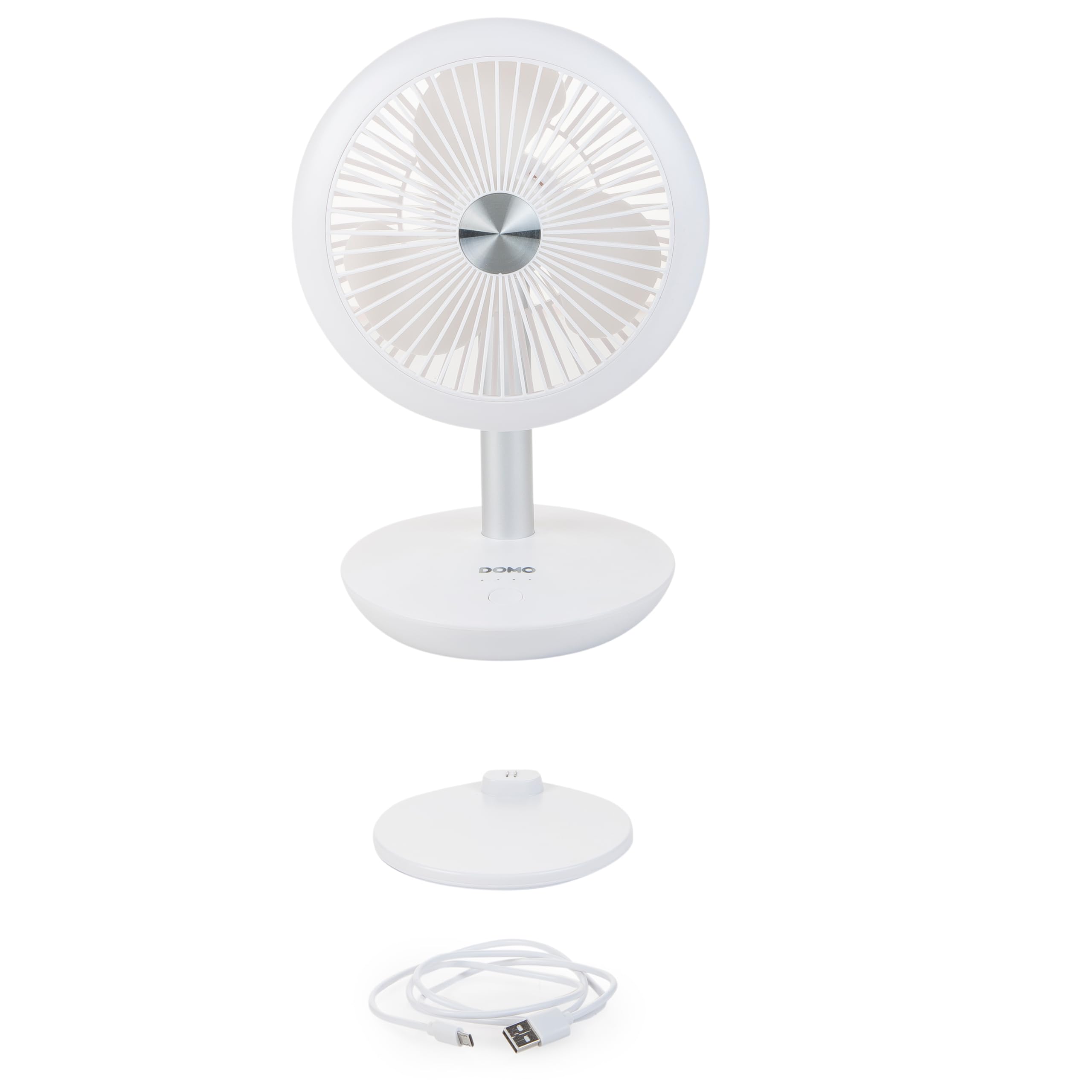 Domo DO8147 - Ventilatore da tavolo My Fan, Ø 18 cm, 4 modalità, ricaricabile