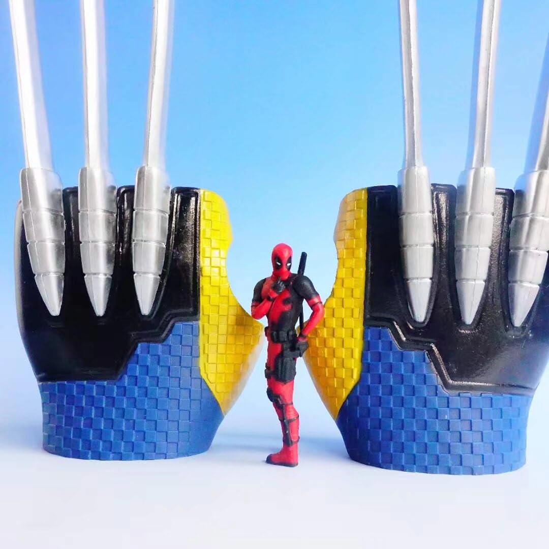 REOZIGN Artigli di Wolverine, Figura Portatile di Artigli di Wolverine 37 Cm/14.6 Pollici in PVC, Statuetta Decorativa da Modello in Carattere Ornamento Regali
