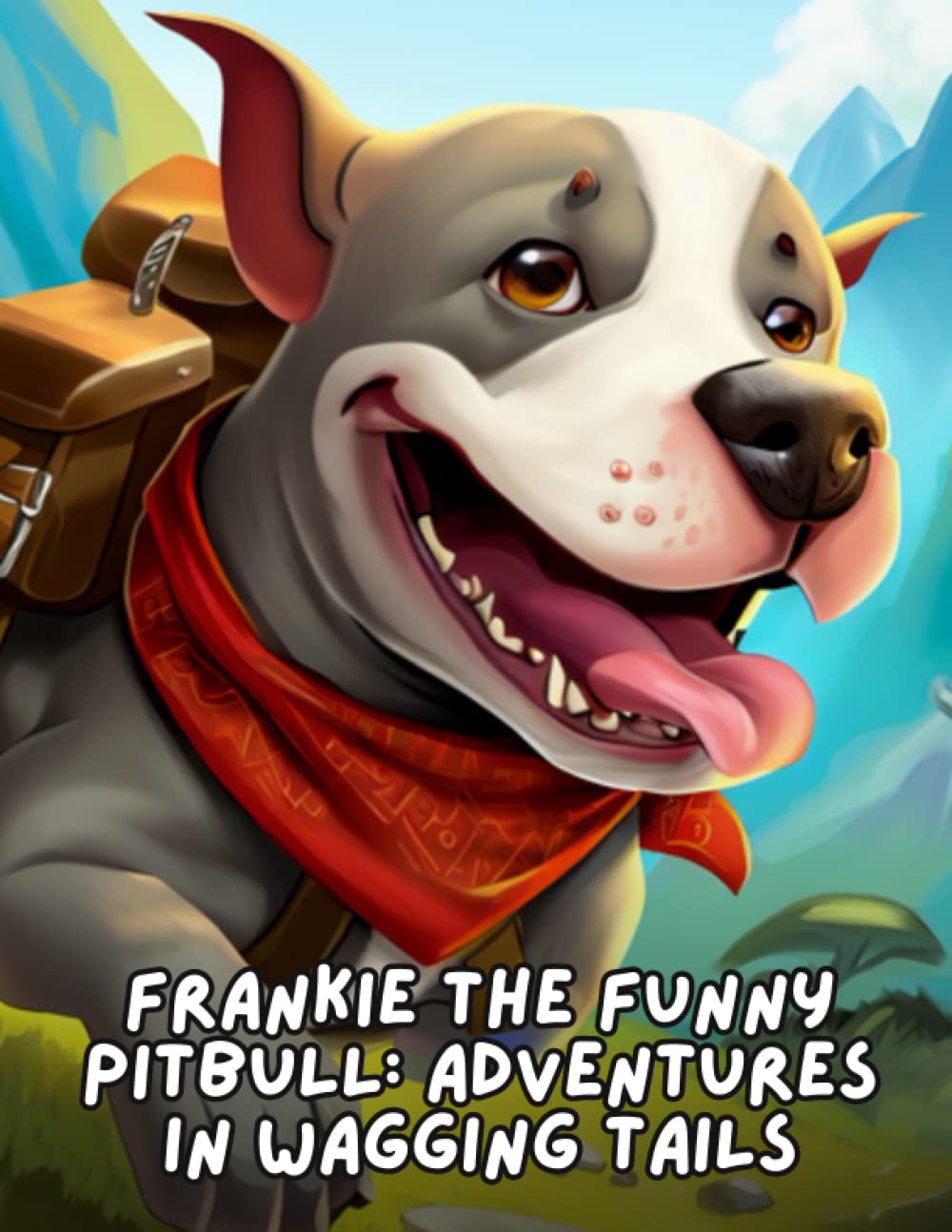 Frankie the Funny Pitbull - Adventures in Wagging Tails: Short Story for kids about Pitbull, Gift for kids
