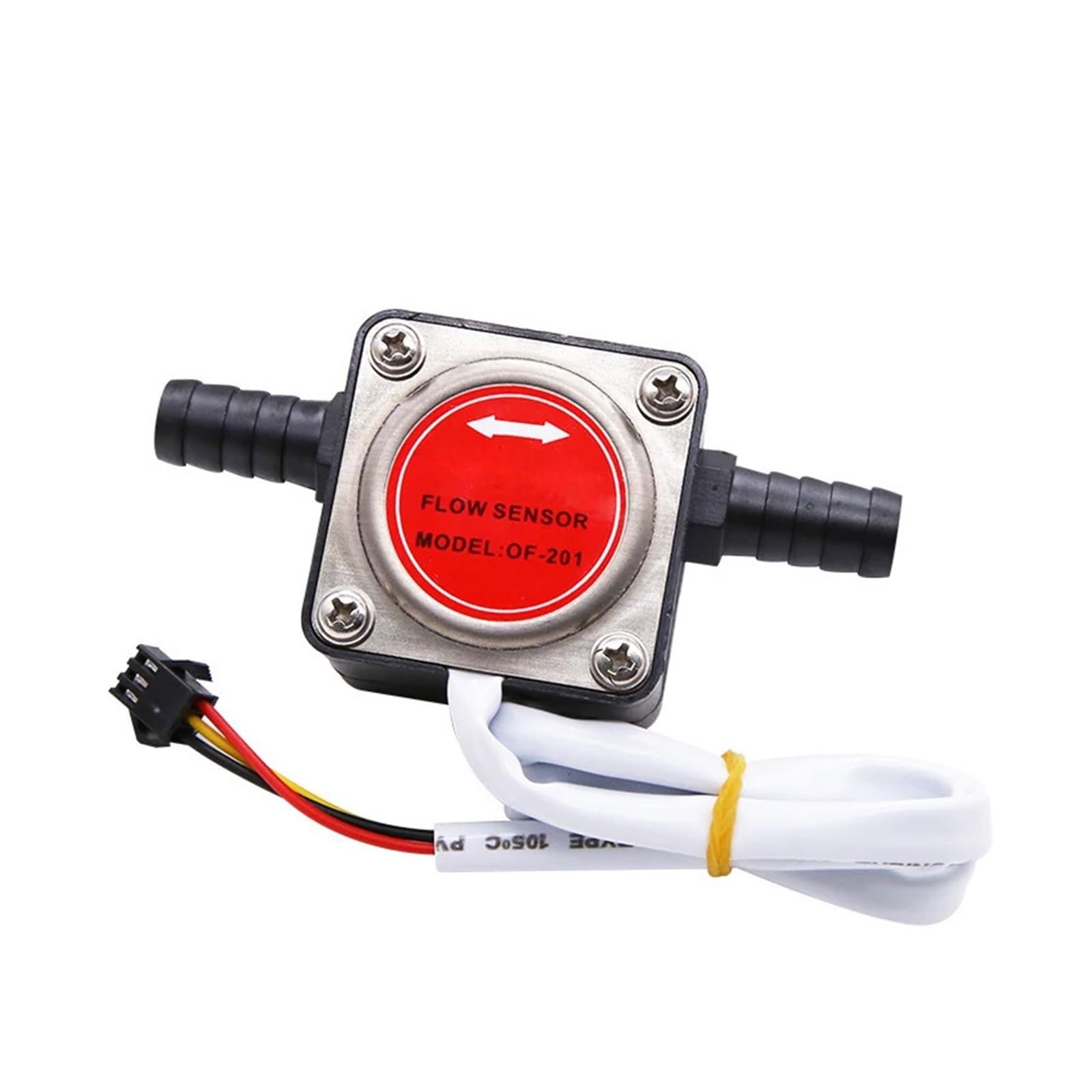 CVFRDD DN10 Hose Gear Flowmeter 13MM Pagoda Hall Flow Sensor Milk Chemical Oil Flow Meter Flow Sensor Switch For Viscous Liquid DC5~18V for Garden and Home(Round cover)