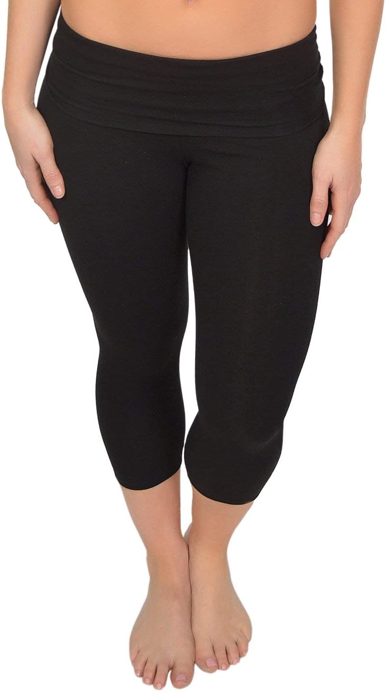 Stretch is Comfort Women's Teamwear Foldover Knee Length Leggings