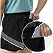 DMMWCX Men's Shorts Men's Running Compression Sports Pants Basketball Shorts Fitness Tights Training Shorts-Black-XL