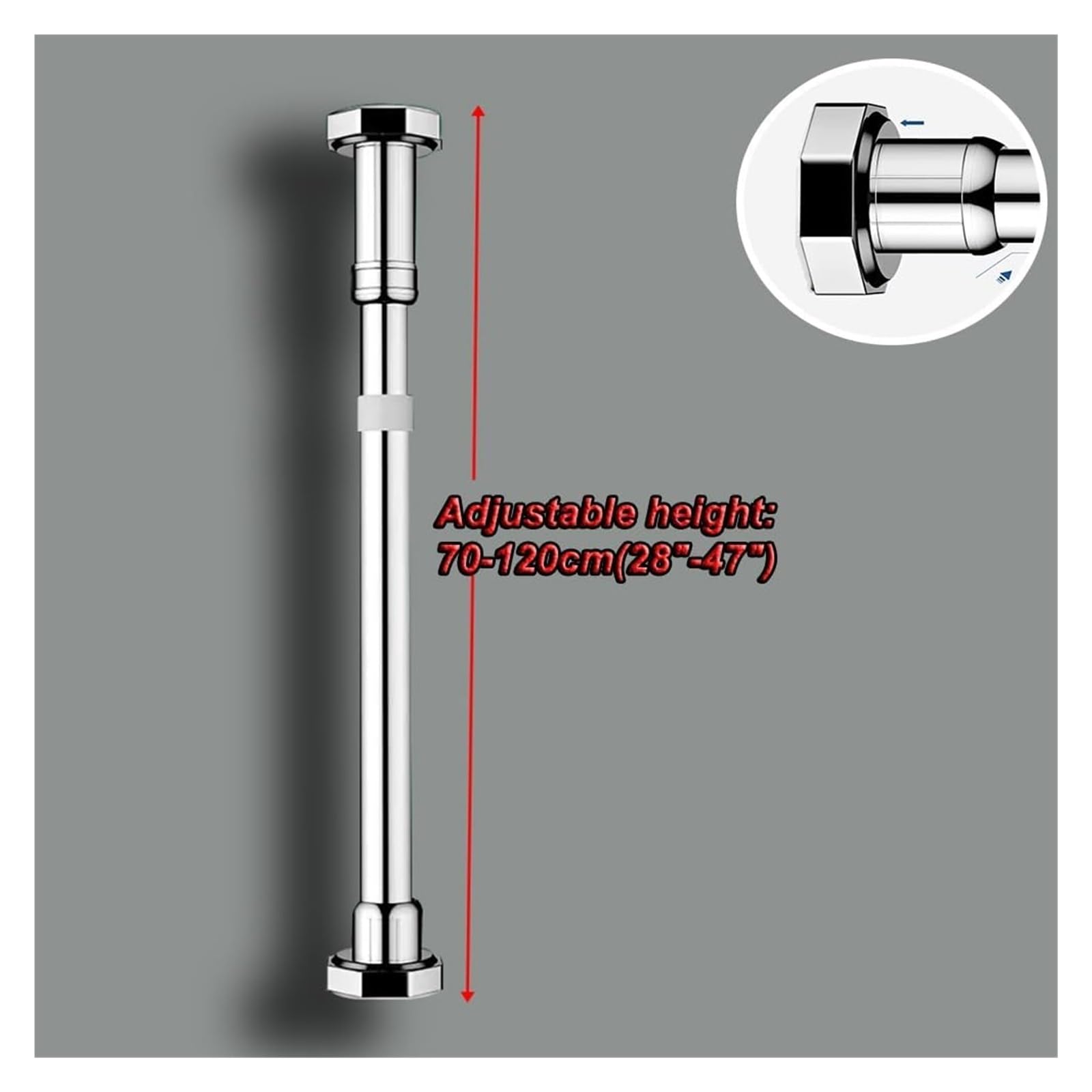 Nogi podtrzymujące umywalkę podblatową ze stali nierdzewnejSłupki(H 70 120cm/28" 47")