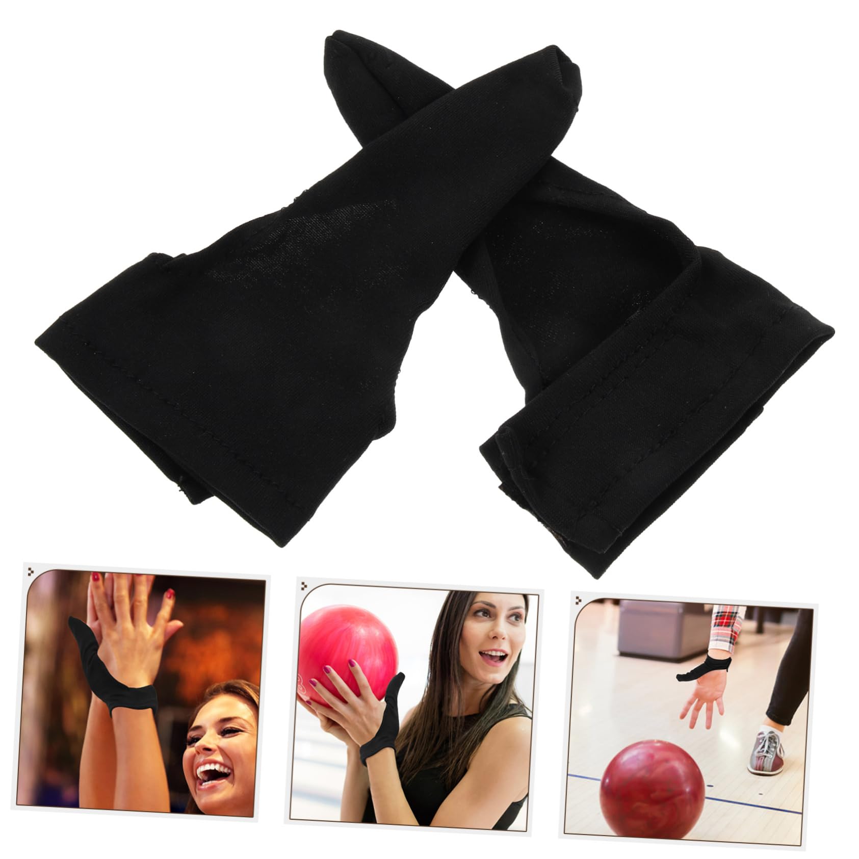 GOOHOCHY 1 Pair Seamless Bowling Glove Thumb Stabilizer Right Hand Finger Guard for Bowling Slipping-Resistant Thumb Protection Glove