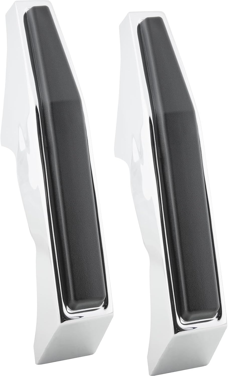 Speedway Motors Chrome Front Bumper Guards for Pickup Trucks, Pair of OE Style Vertical Bumper Protectors with Mounting Hardware, Compatible with 1973-1980 Chevy C10, C20, and C30
