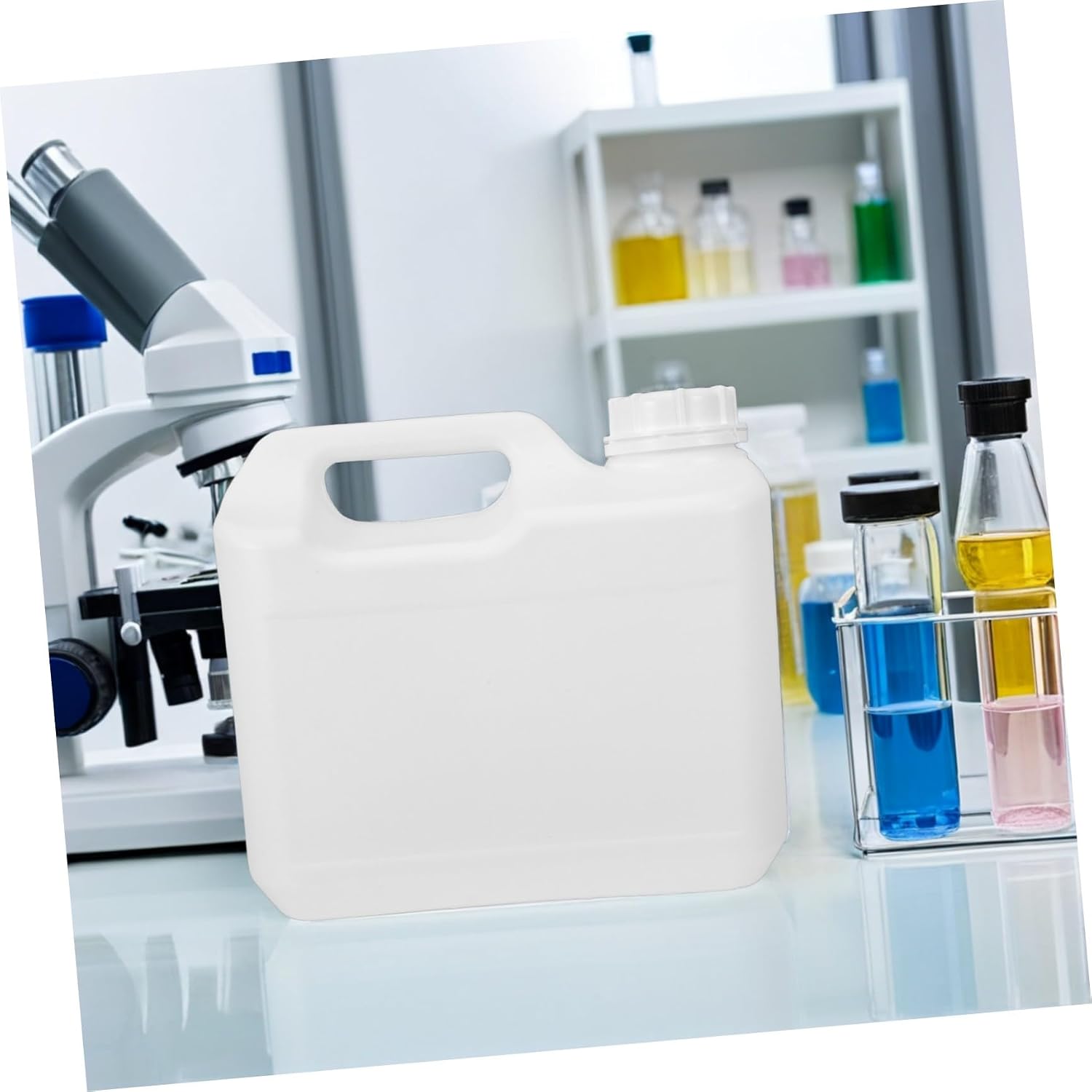 L for Storage and Lid Container Handle Plastic Chemical Hdpe Shock Resistant Gallon Bucket Industrial Use and Laboratory