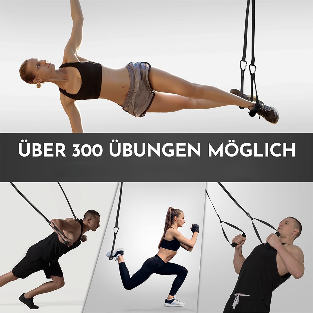 NEOLYMP Schlingentrainer mit Türanker & Befestigungsgurt – Verstellbarer Sling Trainer für Zuhause, Outdoor & Reisen – Widerstandsbänder Set für Funktionelles Ganzkörpertraining