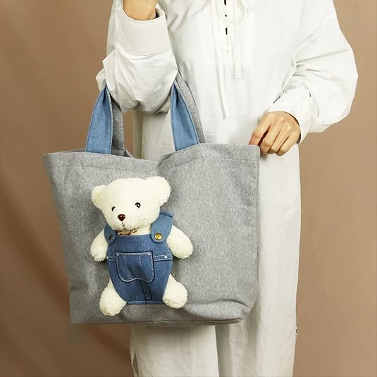 Amazon | [プレイフル] トートバッグ ぬいぐるみ専用ポケット