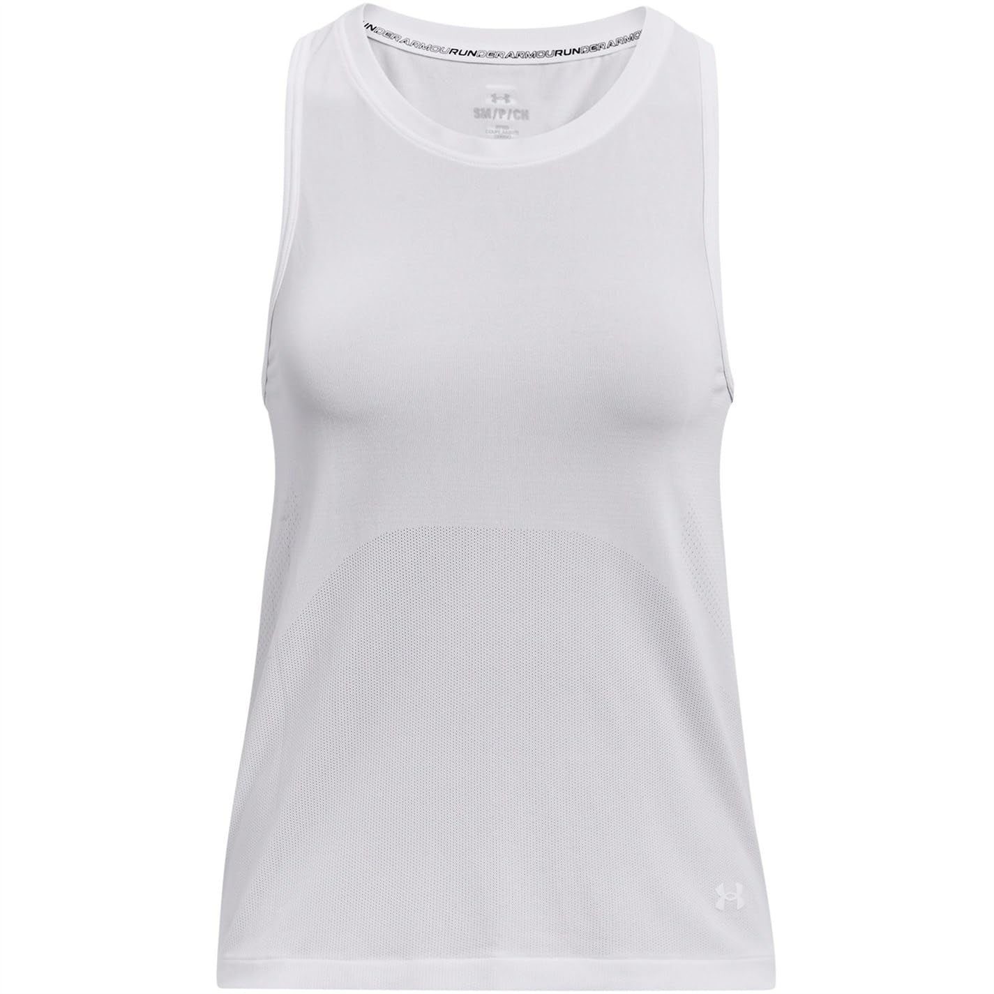 Seamless Stride Singlet Under Armour blanc le débardeur de course épuré - 7