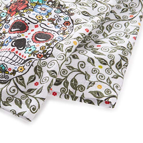 Fiesta Skull & Vine Kitchen Towel Set, Multi, 2 Piece #TOP1