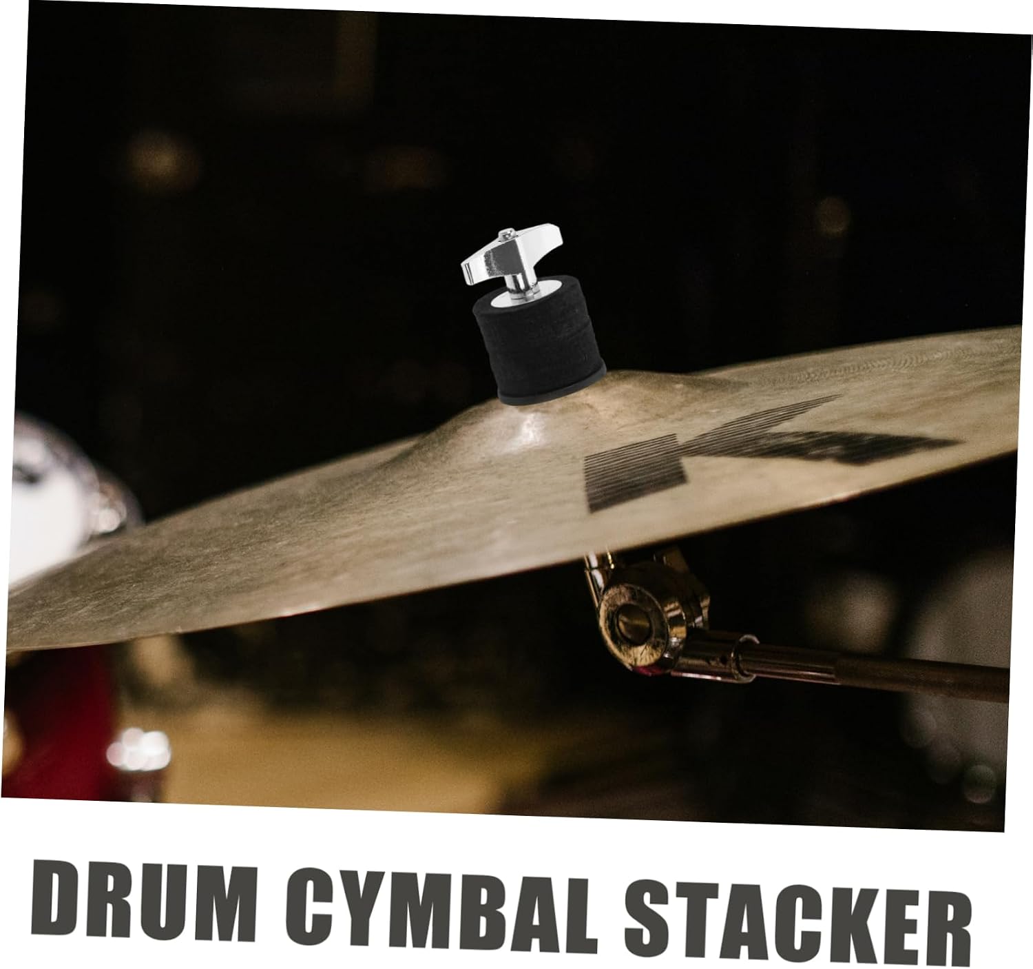 Cymbals Stacker Mounting Holder for Percussion Instruments Metal Connector with Felt Pads Space-saving Design for Easy Storage and Setup