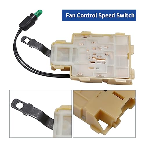 Miniatura 4 de Interruptor de control del ventilador del calentador AC Aire acondicionado Interruptor de velocidad de control de ventilador Reemplazo para Toyota