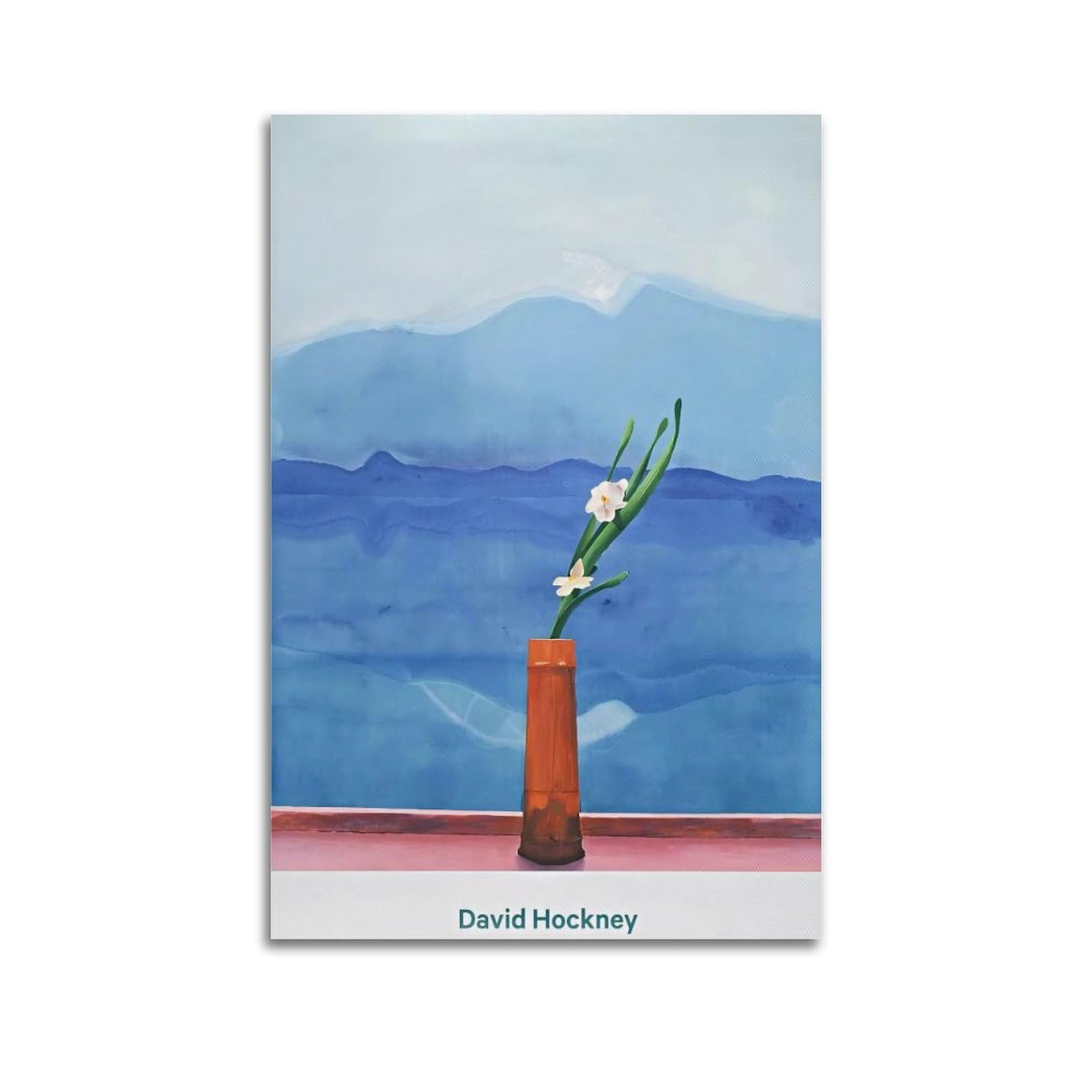Joentdrn Unframe-Style David Hockney Vintage Abstract Aesthetic Canvas Wall Art Print Home Decor For Bedroom Living Room20x30inch(50X75cm)
