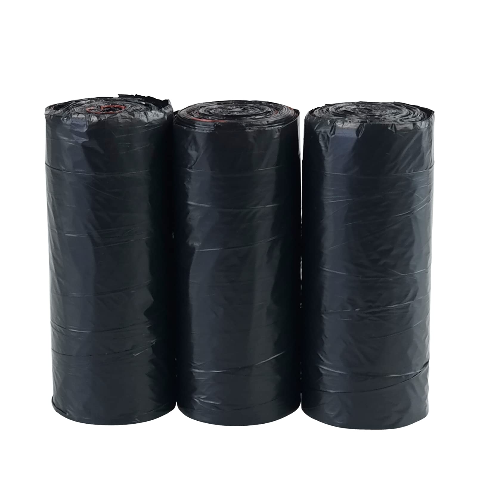 Wekiog 5 Gallon Trash Bags, Trash Can Liners, 225 Counts/ 9 Rolls(Clear, Grey, Black)