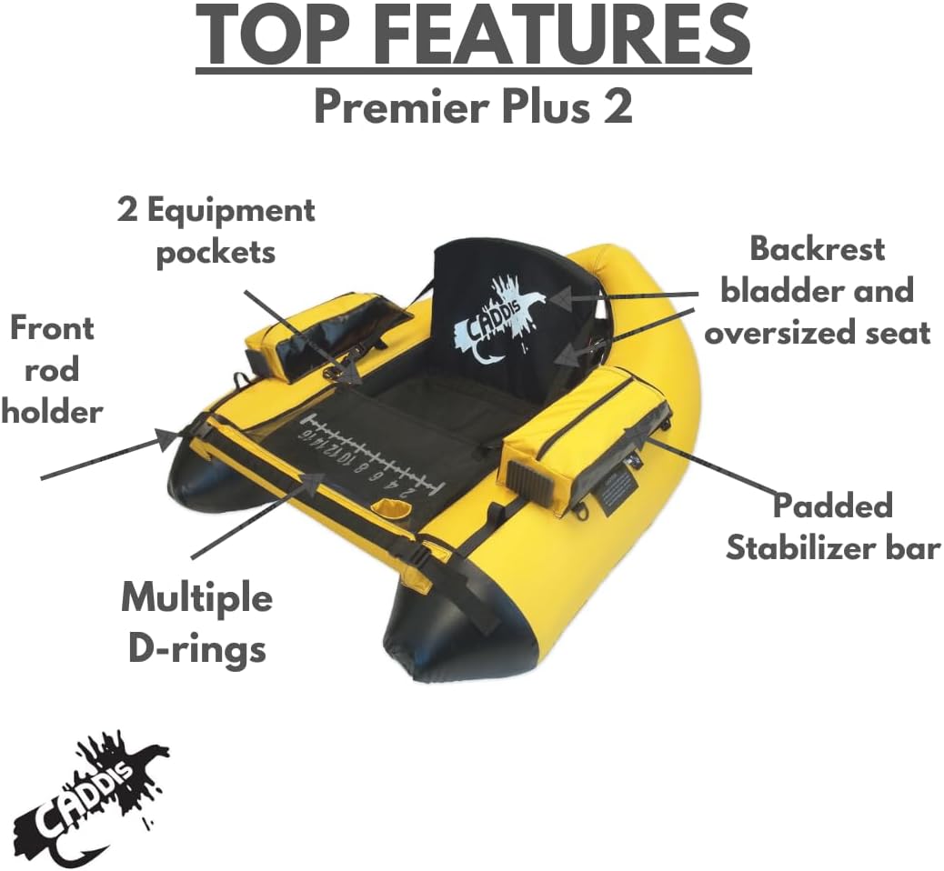 Premier Plus II Float Tube + Standard Fins Bundle