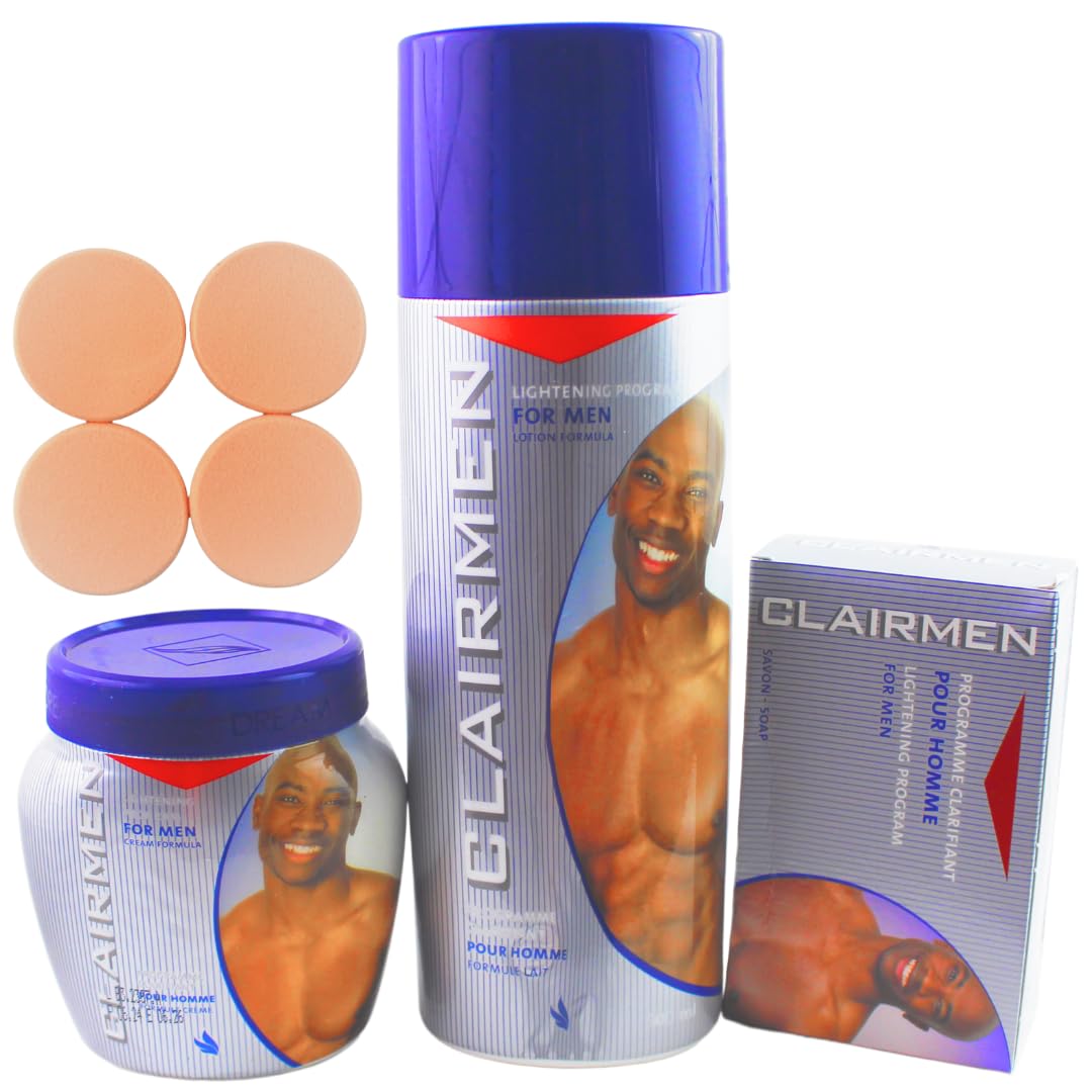 Lotion 500ml Jar Cream and Soap 180g with 4 Exfoliating, cleansing Pads