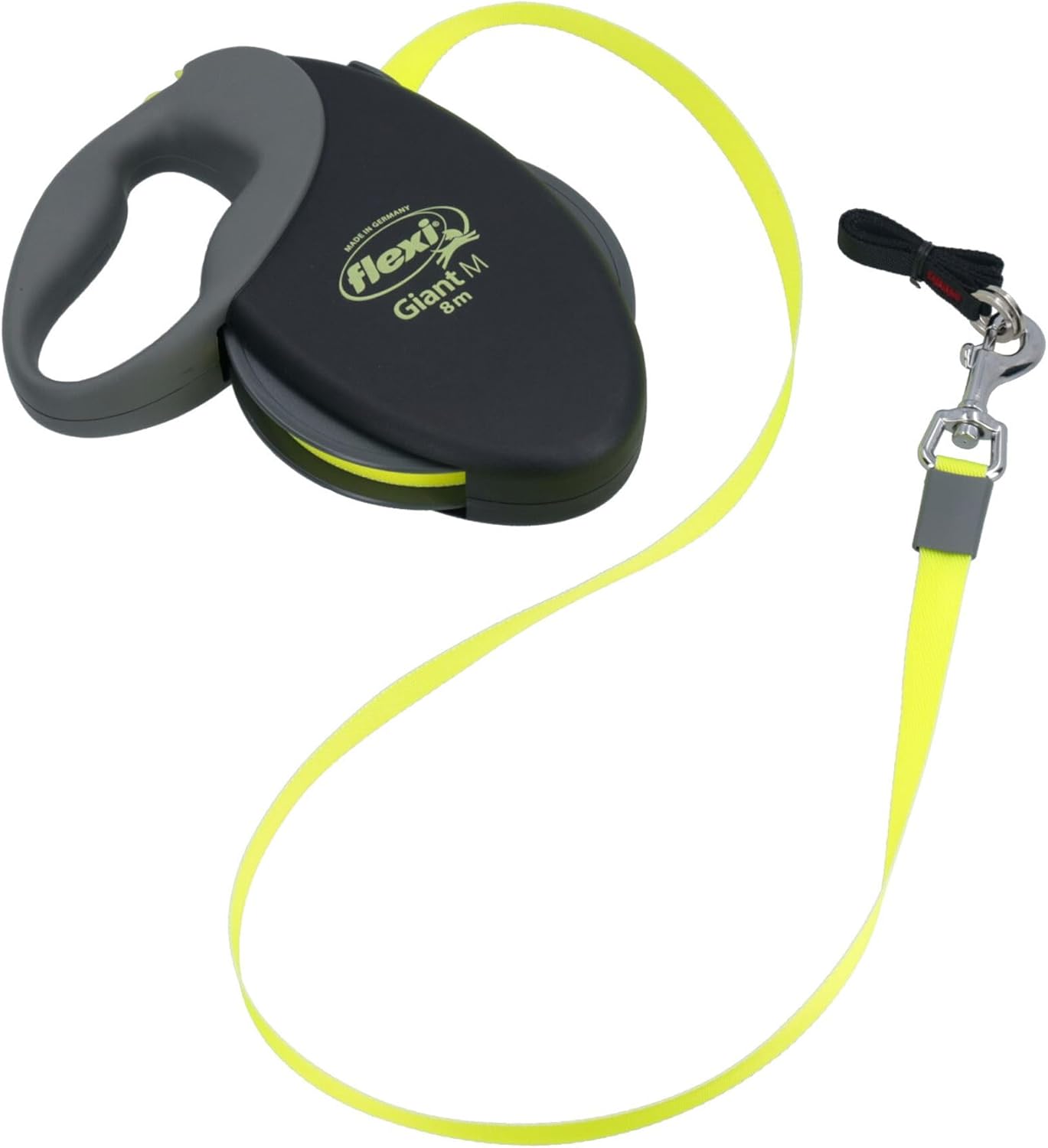 AB Tools Giant L 8M Neon Yellow Sturdy Retractable Extending Lead Dog Walking Training