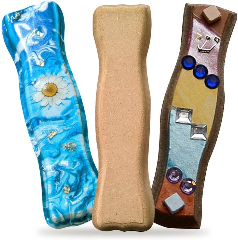JewishInnovations.com Mezuzah Case Wooden Blocks Set - Decorate Your Own Scroll Holder - Craft for Kids & Adults - Colorful Decorations for Home & Office (10)